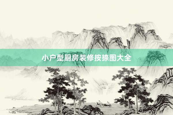 小户型厨房装修按捺图大全